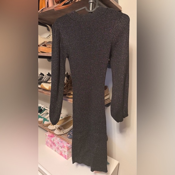 Black Glitter Knit Sweater - Picture 8 of 8
